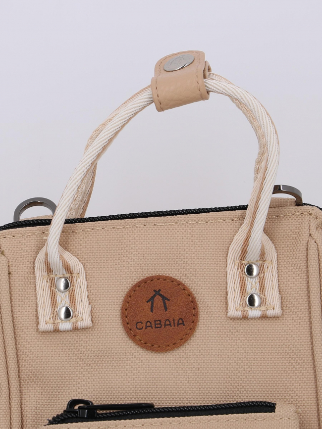 Sac bandoulière nano lobito beige femme - Cabaïa