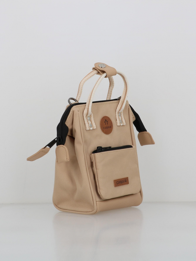 Sac bandoulière nano lobito beige femme - Cabaïa