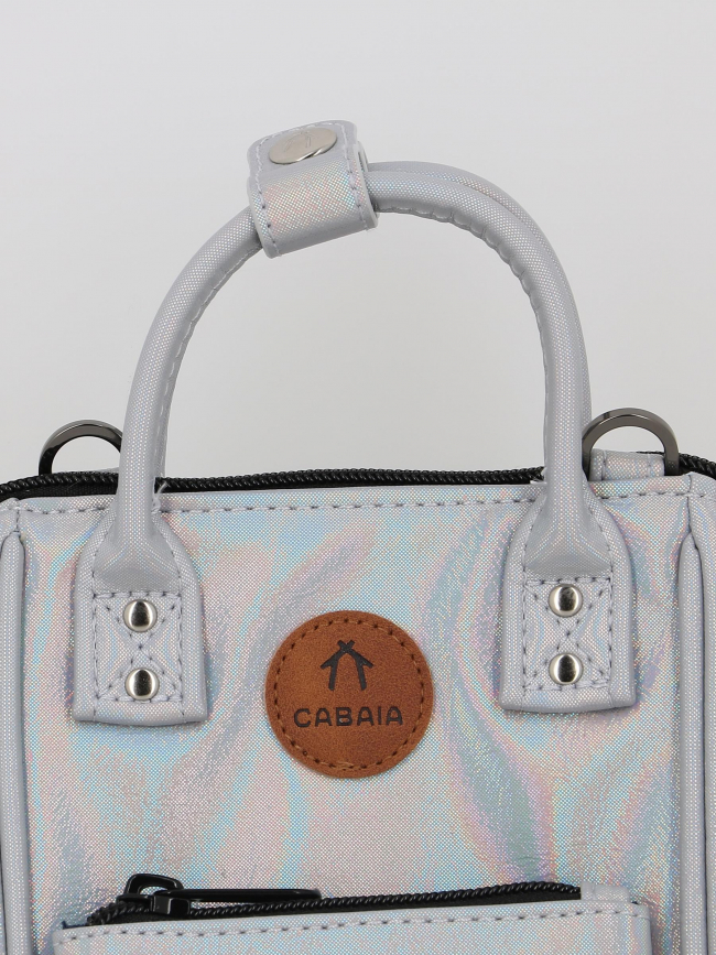 Sac bandoulière nano rennes argenté femme - Cabaïa