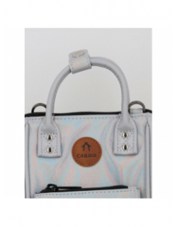 Sac bandoulière nano rennes argenté femme - Cabaïa