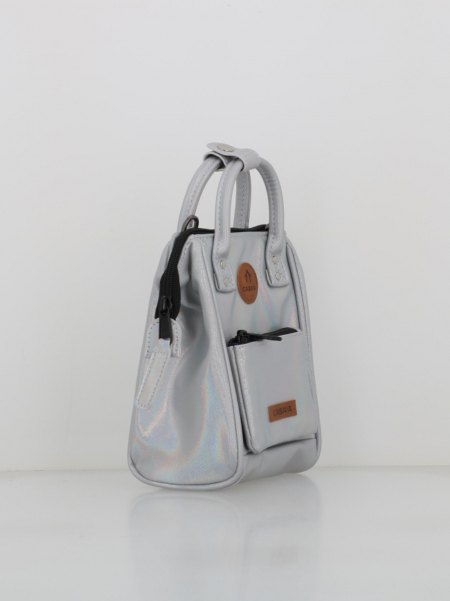 Sac bandoulière nano rennes argenté femme - Cabaïa