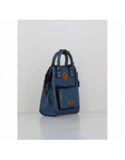 Sac bandoulière nano larissa bleu métallique femme - Cabaïa