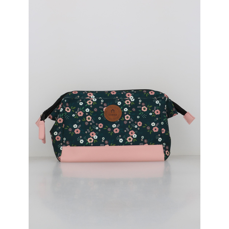 Trousse de toilette lancaster road vert rose - Cabaïa