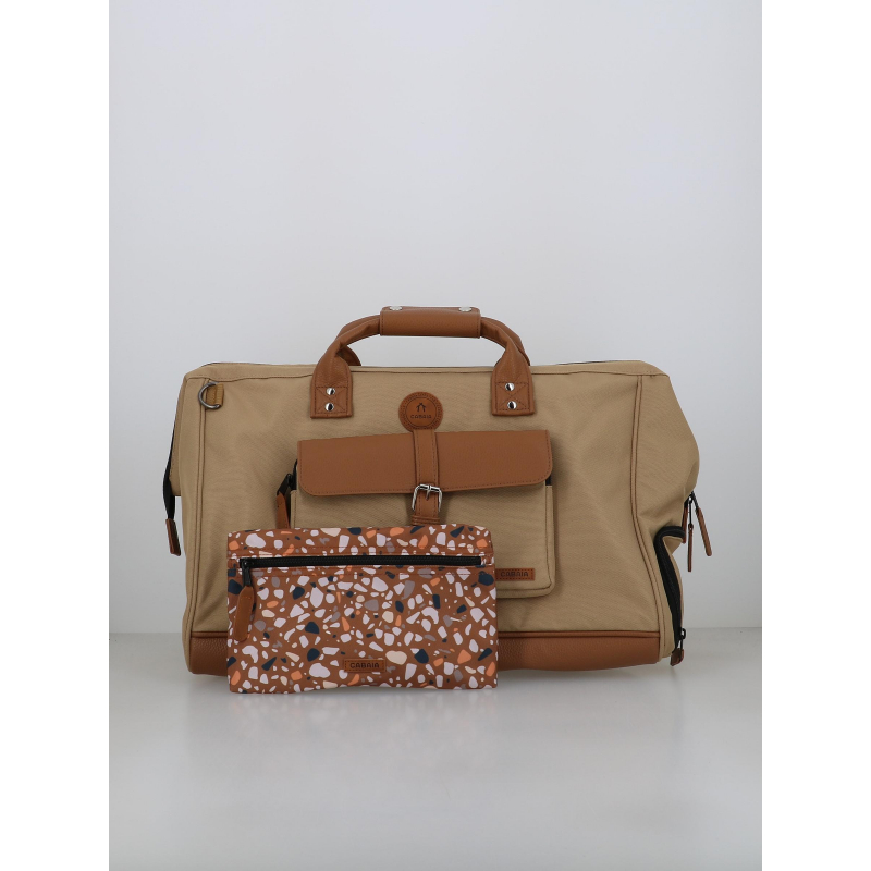 Sac de voyage duffle kuala lumpur beige - Cabaïa