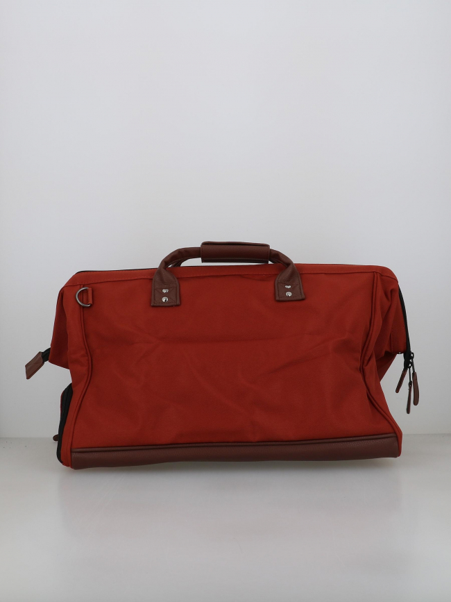 Sac de voyage duffle san cristobal rouge marron - Cabaïa