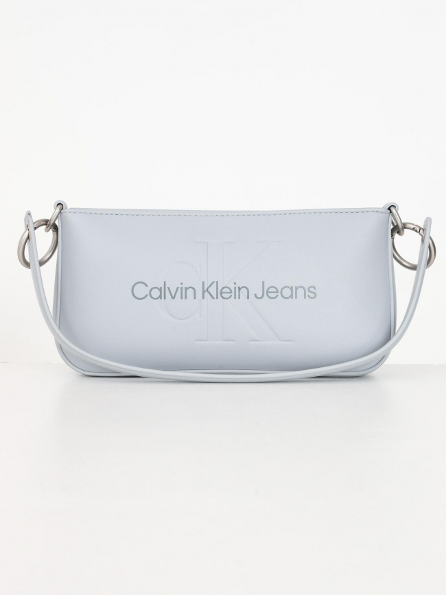 Sac à main sculpted gris clair femme - Calvin Klein Jeans