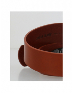 Ceinture en cuir basic large marron femme - Salsa