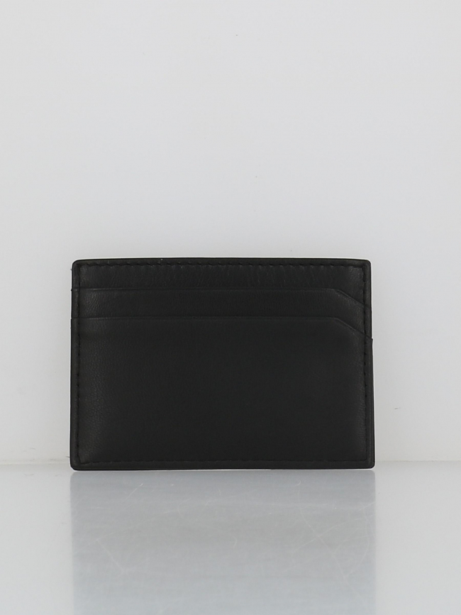 Porte-cartes en cuir noir homme - Hugo