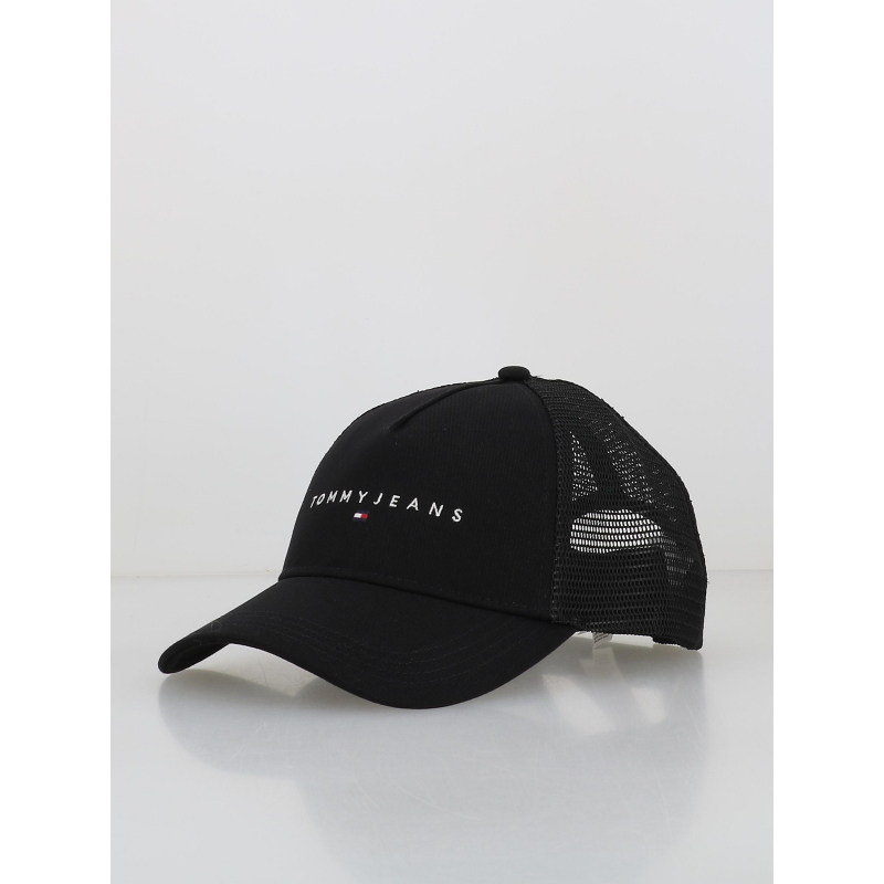 Casquette trucker linear logo noir - Tommy Jeans