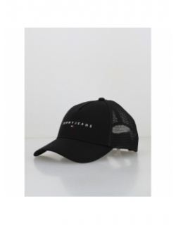 Casquette trucker linear logo noir - Tommy Jeans