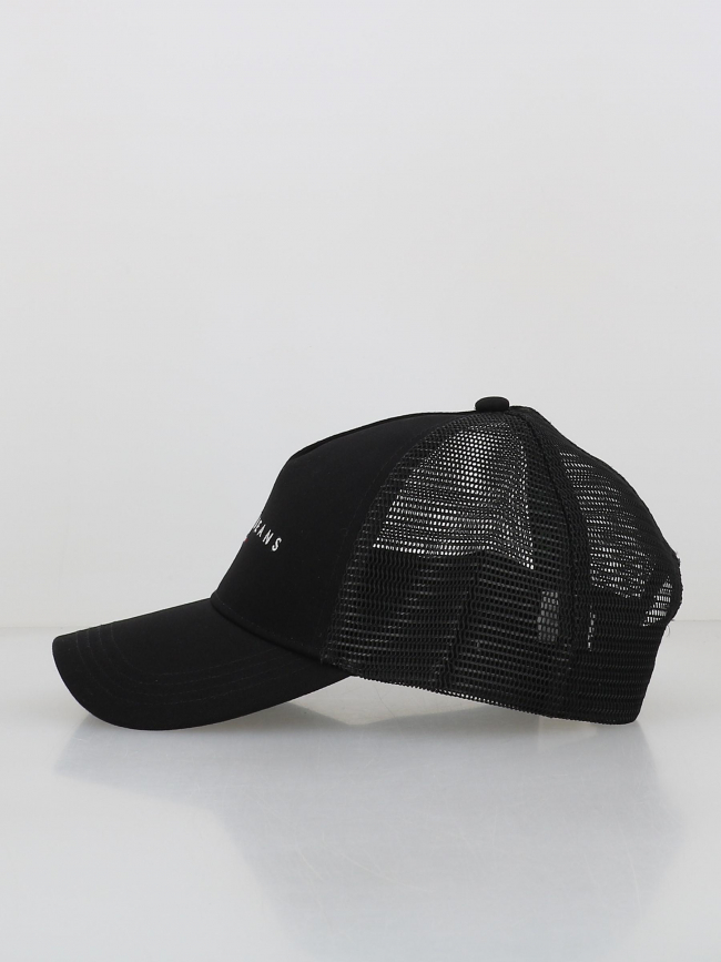 Casquette trucker linear logo noir - Tommy Jeans