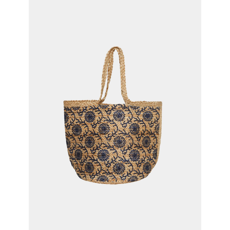 Sac en jute kleo beige femme - Pieces