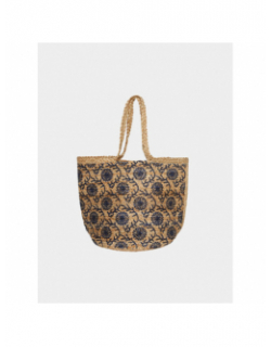 Sac en jute kleo beige femme - Pieces