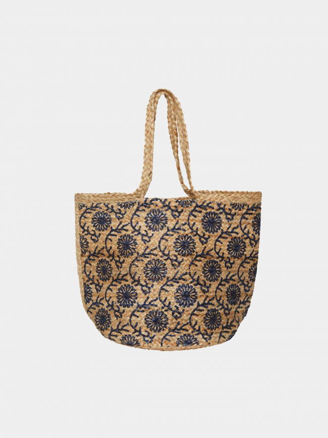 Sac en jute kleo beige femme - Pieces