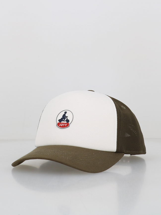 Casquette trucker sail bicolore army kaki blanc - Jott