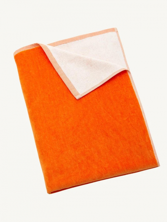 Serviette de plage beach tangerine orange - Jott