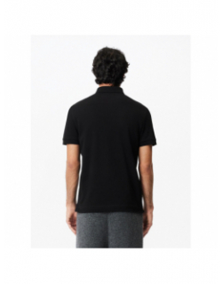 Polo uni regular fit noir homme - Lacoste