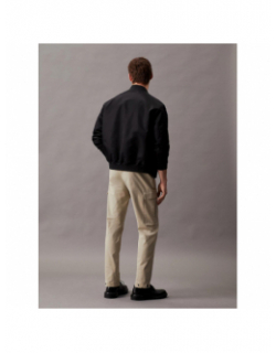 Pantalon tapered modern twill beige homme - Calvin Klein