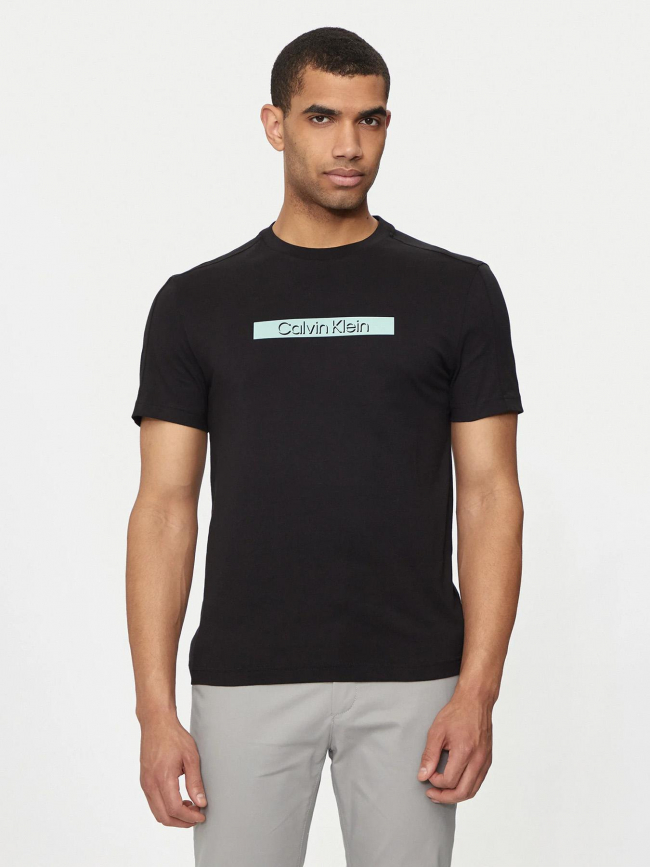 T-shirt cut out shadow logo noir homme - Calvin Klein