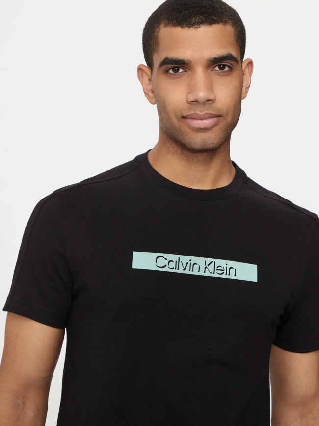 T-shirt cut out shadow logo noir homme - Calvin Klein