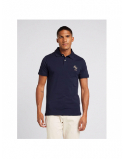 Polo extra slim fit nolan bleu marine homme - Guess