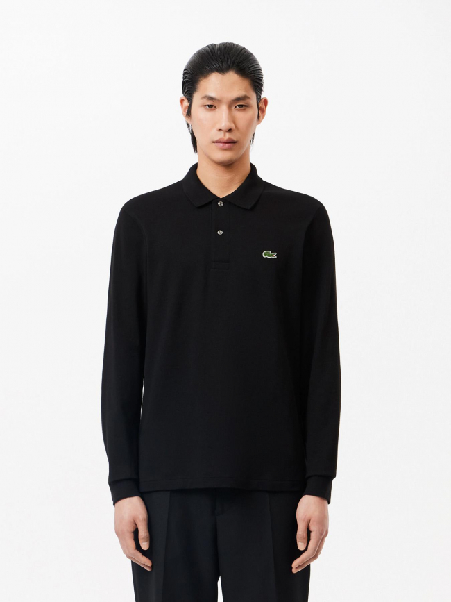 Polo manches longues noir homme - Lacoste