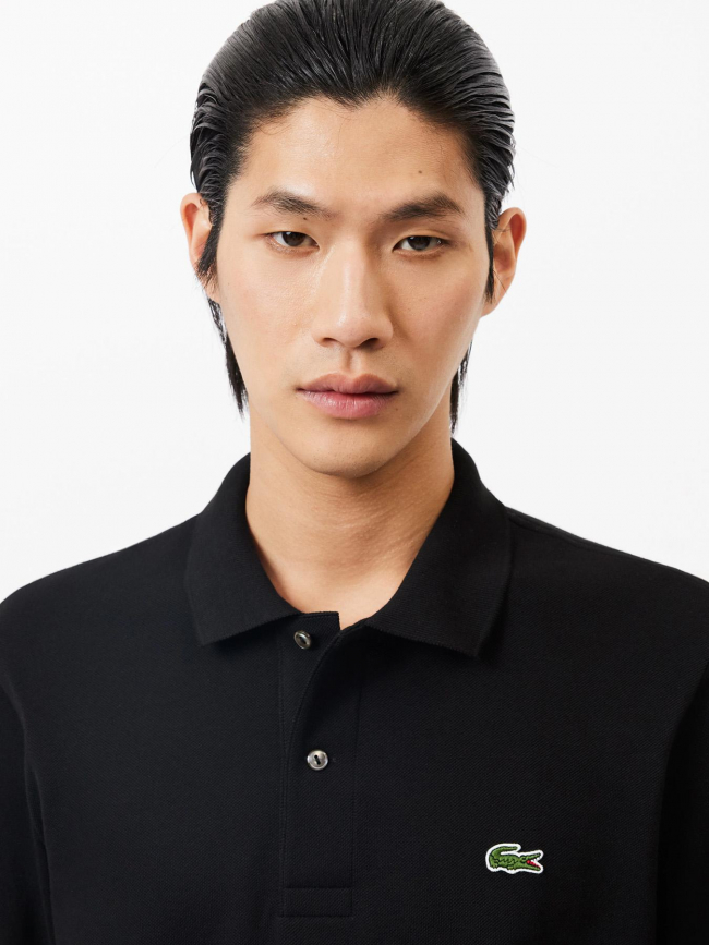 Polo manches longues noir homme - Lacoste