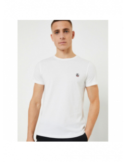 T-shirt pietro uni logo blanc homme - Jott