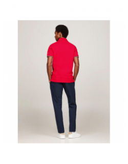 Polo uni flag x paris rouge homme - Tommy Hilfiger