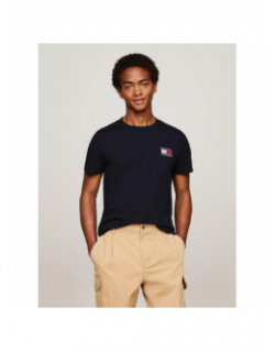 T-shirt uni flag x paris bleu marine homme - Tommy Hilfiger