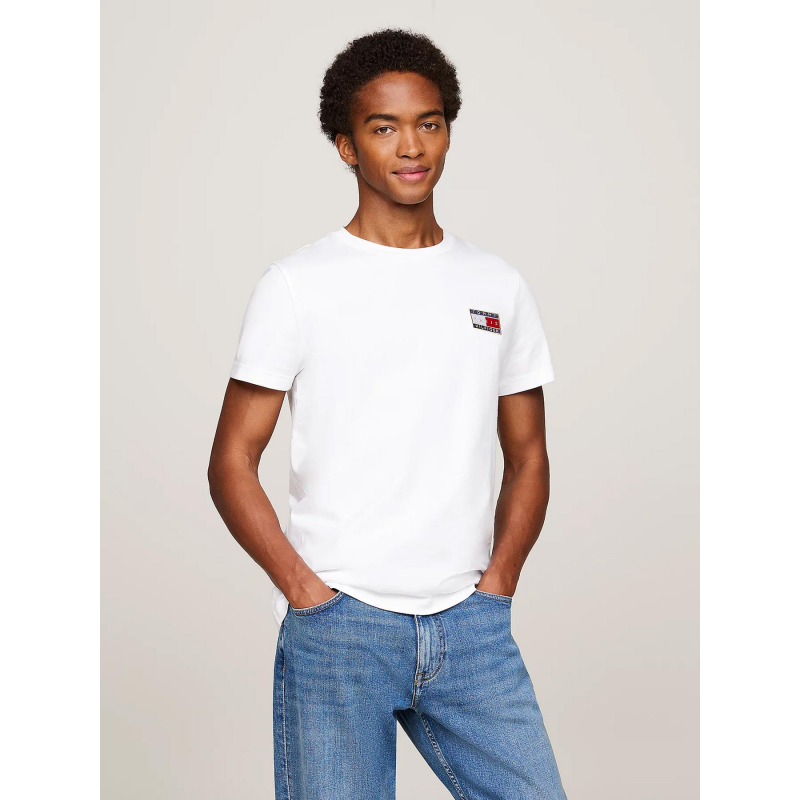 T-shirt uni flag x paris blanc homme - Tommy Hilfiger