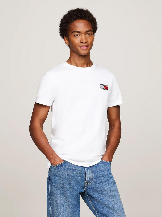 T-shirt uni flag x paris blanc homme - Tommy Hilfiger