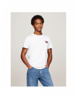 T-shirt uni flag x paris blanc homme - Tommy Hilfiger