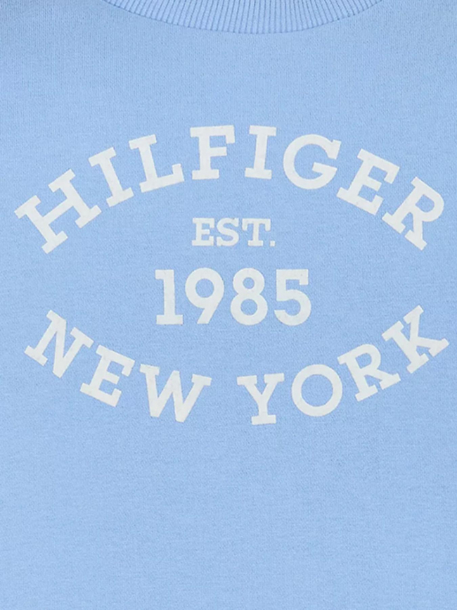 Sweat monotype flock bleu enfant - Tommy Hilfiger