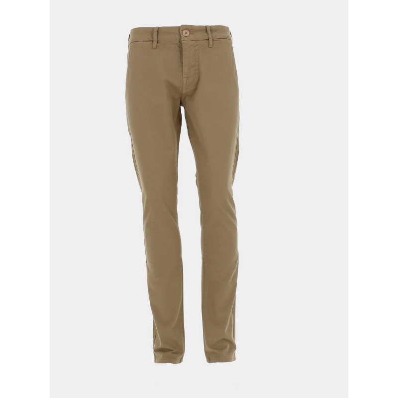 Pantalon chino skinny daniel marron homme - Guess