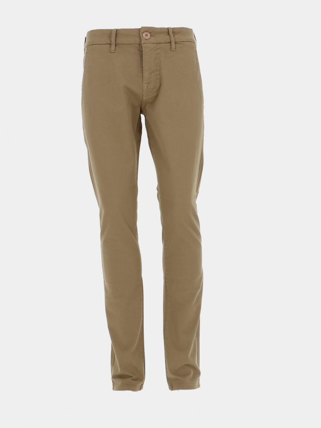 Pantalon chino skinny daniel marron homme - Guess