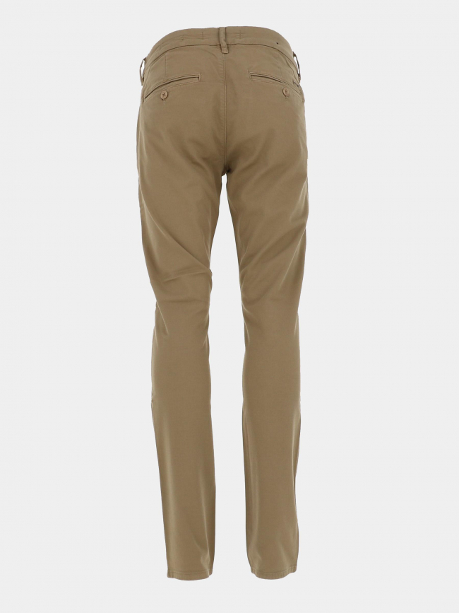 Pantalon chino skinny daniel marron homme - Guess