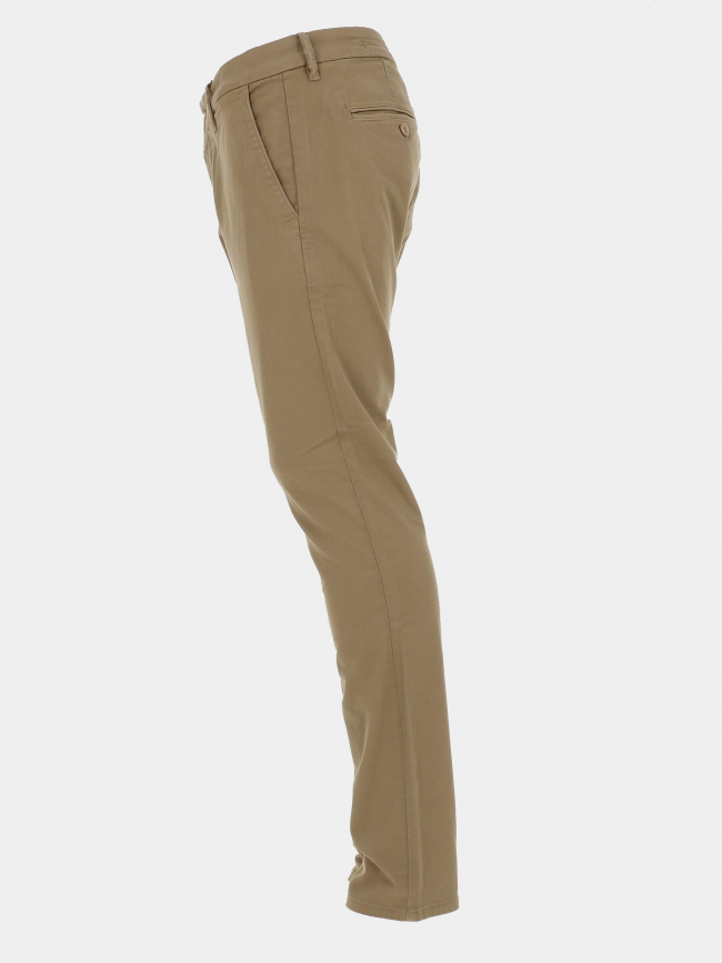 Pantalon chino skinny daniel marron homme - Guess