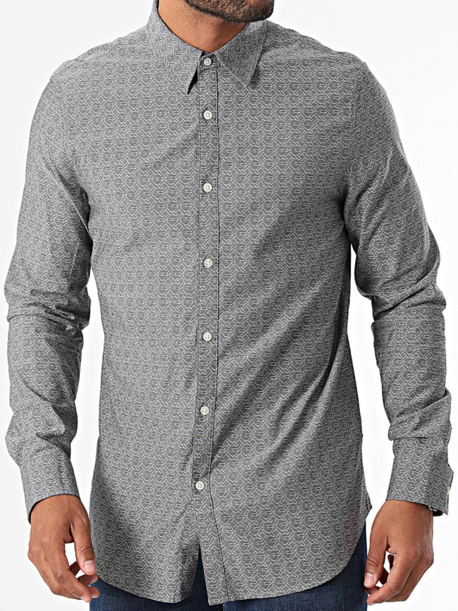 Chemise sunset aop gris homme - Guess
