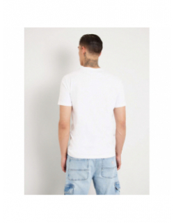 T-shirt logo iridesce blanc homme - Guess