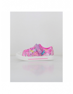 Baskets lumineuses twinkle sparks rose fille - Skechers