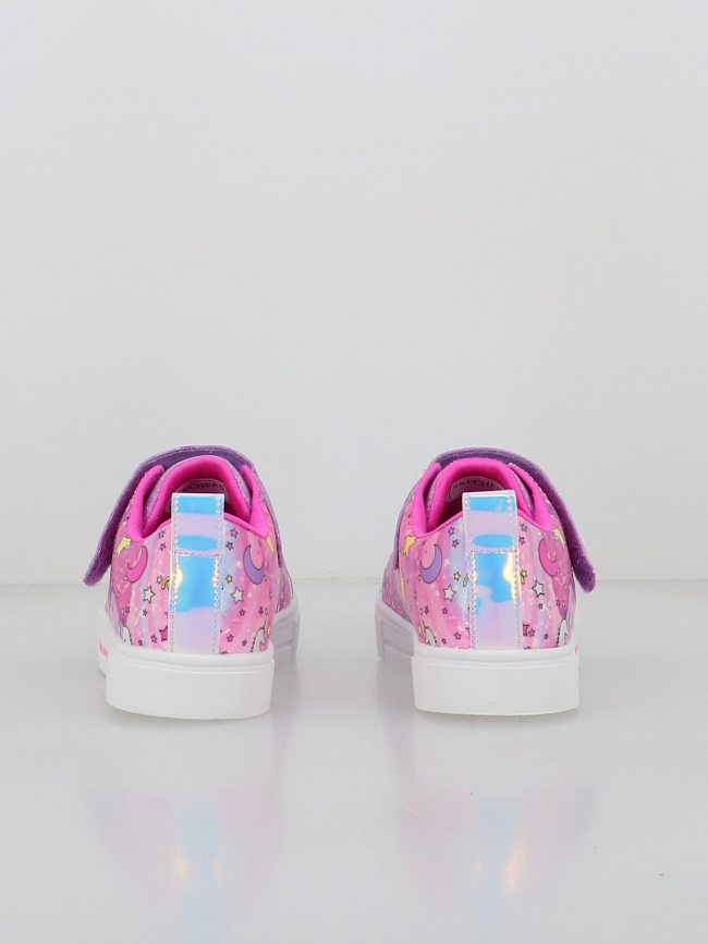 Baskets lumineuses twinkle sparks rose fille - Skechers