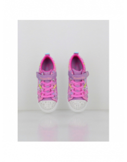 Baskets lumineuses twinkle sparks rose fille - Skechers