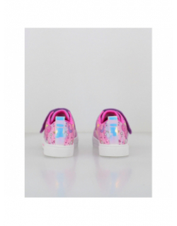 Baskets lumineuses à scratch twinkle sparks rose fille - Skechers