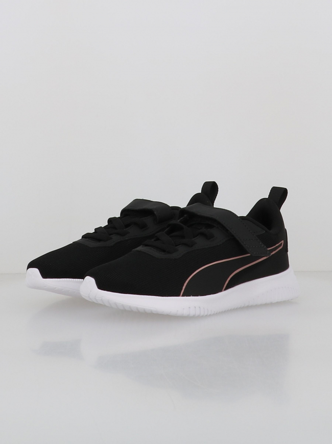 Baskets à scratch flyer flex ps noir rose gold enfant - Puma