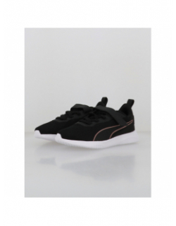 Baskets à scratch flyer flex ps noir rose gold enfant - Puma