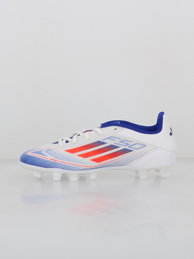 Chaussures de football f50 club fxg blanc bleu - Adidas
