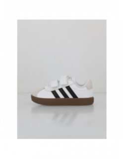 Baskets vl court 3.0 blanc noir marron enfant - Adidas