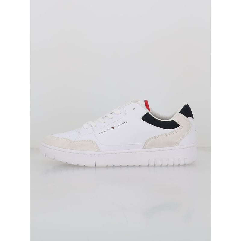 Baskets en cuir core bi-matière blanc homme - Tommy Hilfiger