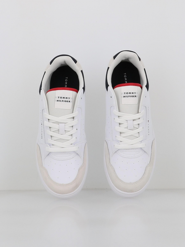 Baskets en cuir core bi-matière blanc homme - Tommy Hilfiger